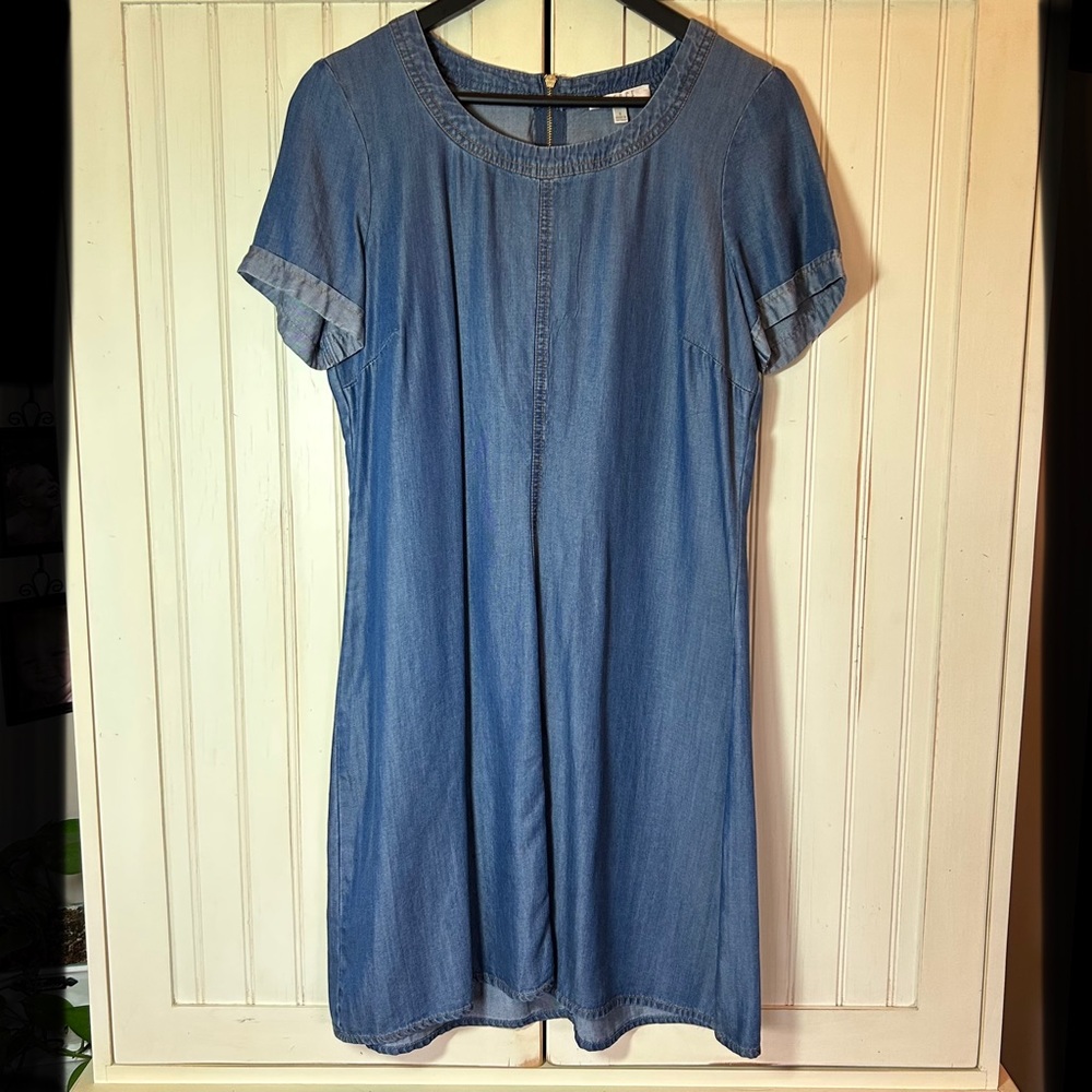 Spense Chambray Dress Sz 8 EUC